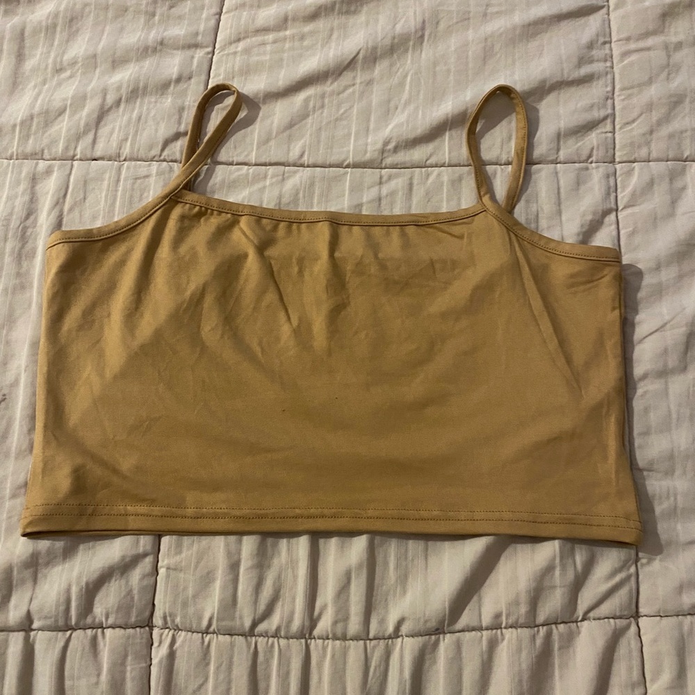 Tan crop top